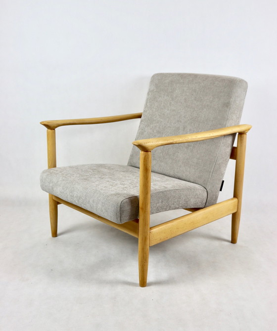 Image 1 of Light Grey Gfm-142 Armchair Attributed To Edmund Homa, 1970S