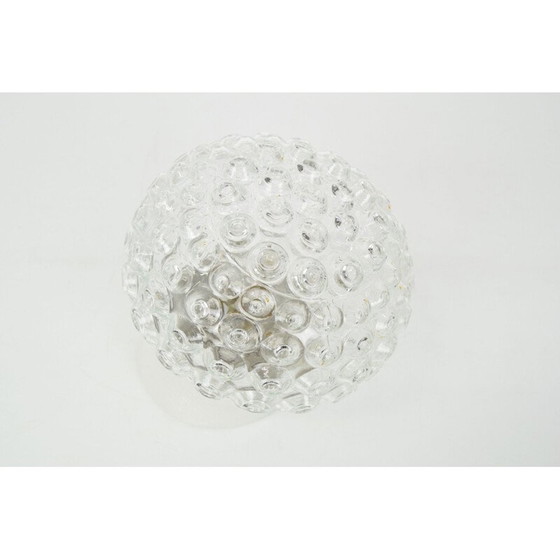 Image 1 of Lampada da parete vintage in vetro e ceramica, Cecoslovacchia 1960