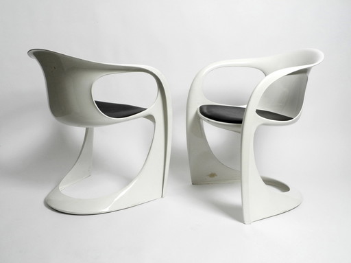 Pair Of Beautiful Rare Shiny Casalino Armchairs By Casala Model 2007/2008 From January 1974