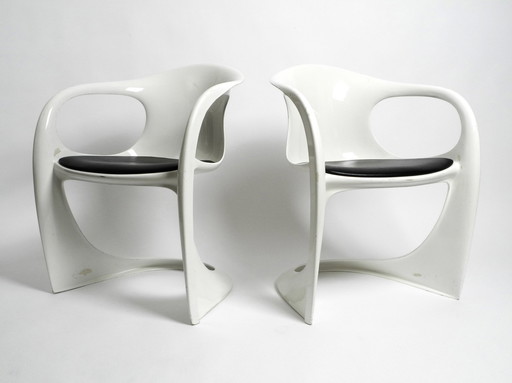 Pair Of Beautiful Rare Shiny Casalino Armchairs By Casala Model 2007/2008 From January 1974