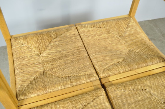 Image 1 of Azs / Vintage Oak Dining Chairs (6) / Gerard Geytenbeek / 1960S Netherlands