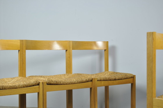 Image 1 of Azs / Vintage Oak Dining Chairs (6) / Gerard Geytenbeek / 1960S Netherlands