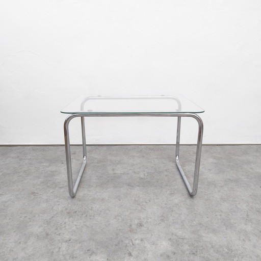 Mid Century Tubular Steel Coffee Table From Kovona