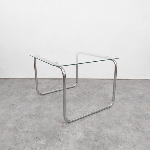 Mid Century Tubular Steel Coffee Table From Kovona