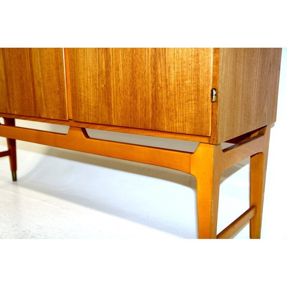 Image 1 of Vintage teak cabinet by Kirke Nielsen for Abrahamssons Möbelfabrik, Sweden 1960s
