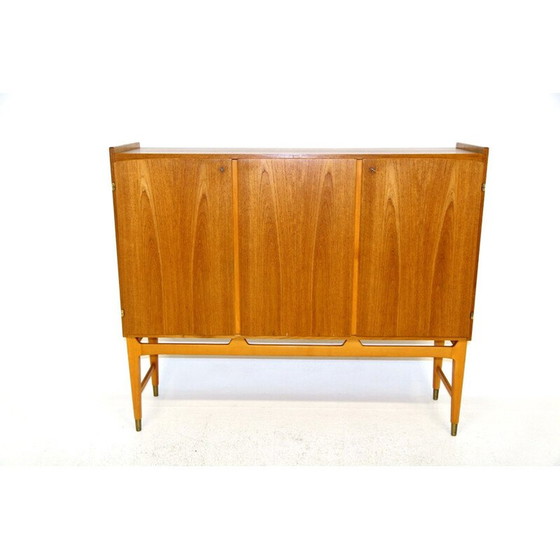 Image 1 of Vintage teak cabinet by Kirke Nielsen for Abrahamssons Möbelfabrik, Sweden 1960s
