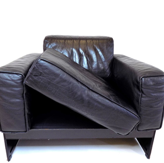 Image 1 of Matteo Grassi Korium Km 3/1 Leather Lounge Chair By Tito Agnoli, 1980