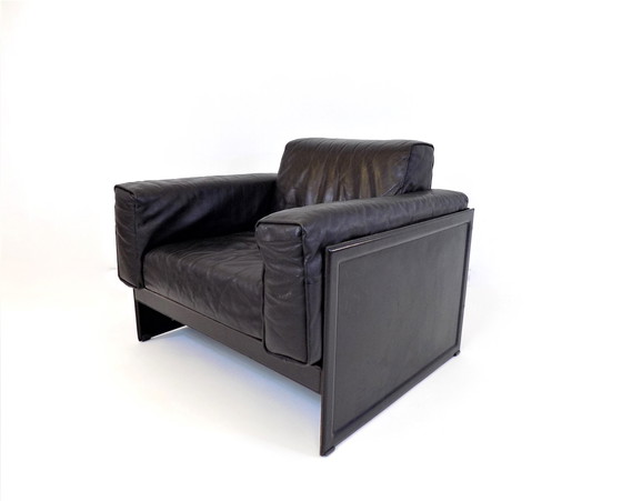 Image 1 of Matteo Grassi Korium Km 3/1 Leather Lounge Chair By Tito Agnoli, 1980