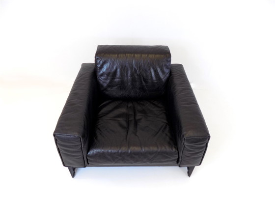 Image 1 of Matteo Grassi Korium Km 3/1 Leather Lounge Chair By Tito Agnoli, 1980