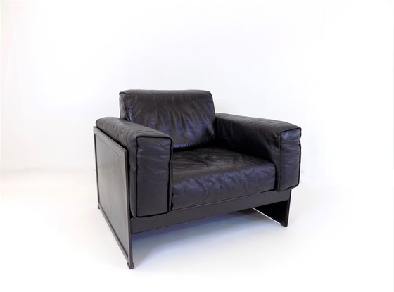 Image 1 of Matteo Grassi Korium Km 3/1 Leather Lounge Chair By Tito Agnoli, 1980