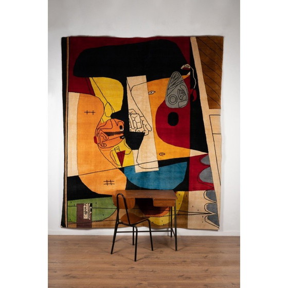 Image 1 of Vintage “Taurus XIII” rug in Merino wool, 1956