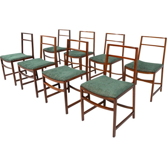 Image 1 of Set of 8 vintage dining chairs by Renato Venturi for Mim, 1950