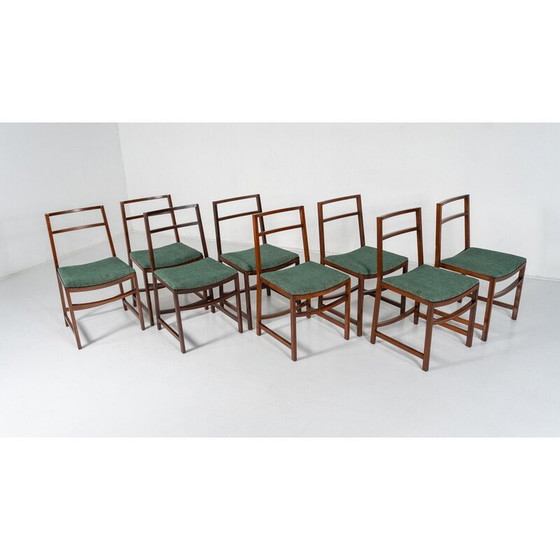 Image 1 of Set of 8 vintage dining chairs by Renato Venturi for Mim, 1950