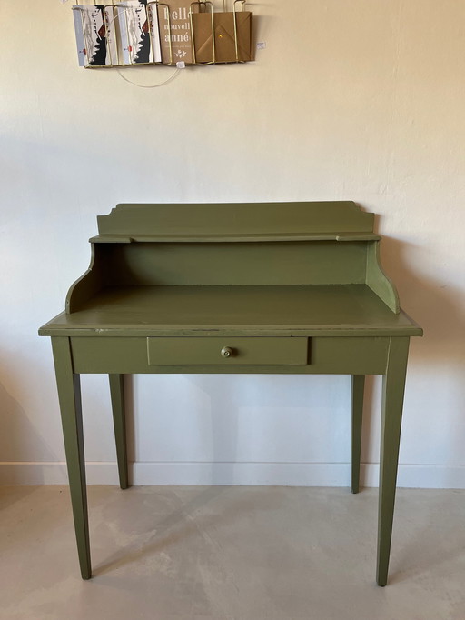 Green Wooden Dressing Table