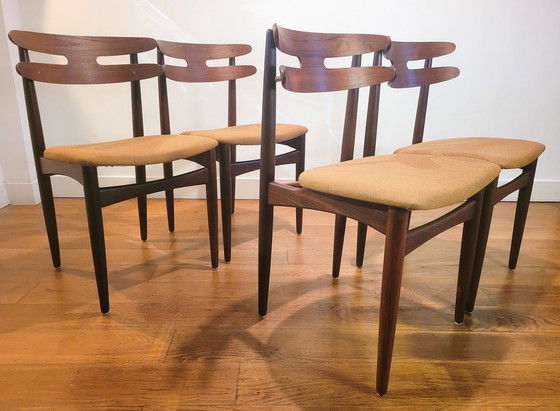 Image 1 of Vintage Dining Chairs By Johannes Andersen For Bramin