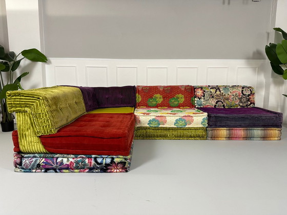 Image 1 of Roche Bobois Mah Jong Designer Sofa Fabric Couch Handmade