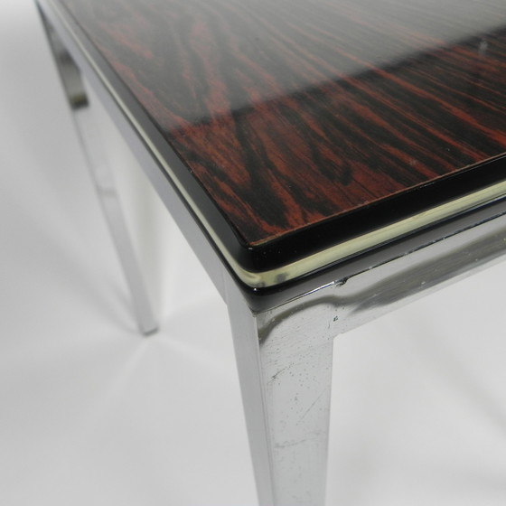 Image 1 of Table basse vintage avec impression sur bois, 1960