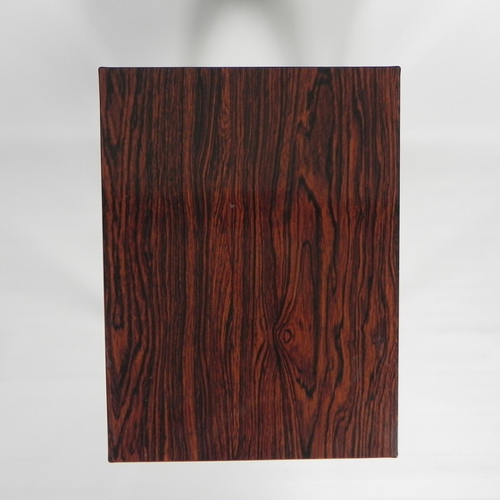 Image 1 of Table basse vintage avec impression sur bois, 1960
