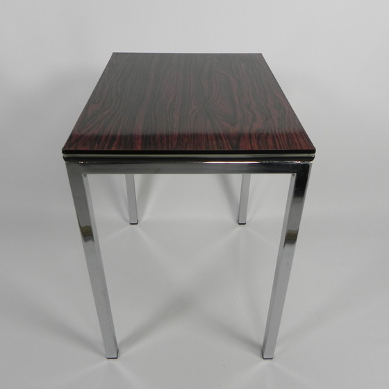 Image 1 of Vintage coffee table with wood print, 1960s