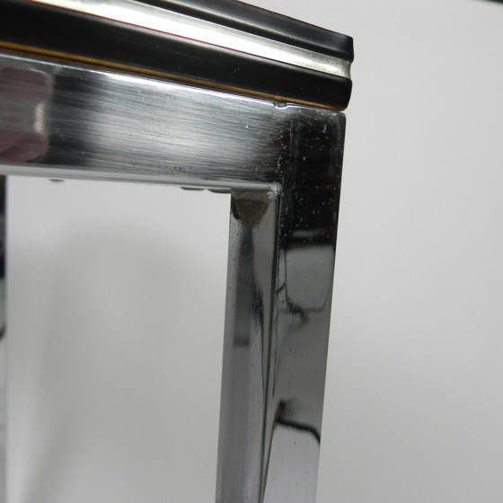 Image 1 of Table basse vintage avec impression sur bois, 1960