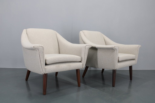 1960S Pair Of Danish Restored Armchairs