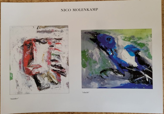 Image 1 of Sérigraphie de Nico Molenkamp "Flight" (vol)