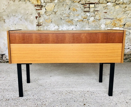Mid-Century, Vintage , Storage Cabinet On Metal Legs, 1970S