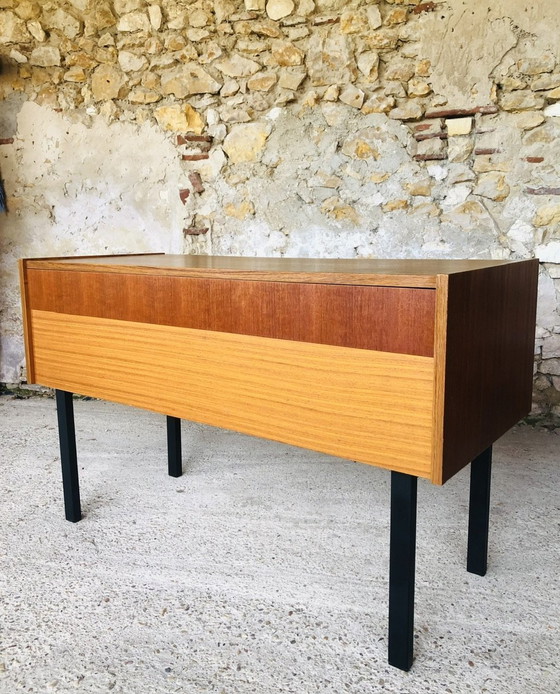 Image 1 of Mid-Century, Vintage , Storage Cabinet On Metal Legs, 1970S