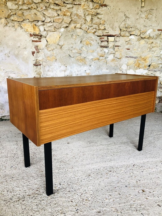 Image 1 of Mid-Century, Vintage , Storage Cabinet On Metal Legs, 1970S
