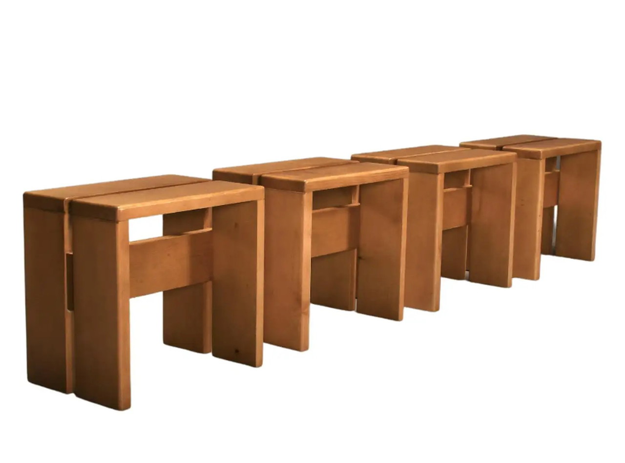 Les Arcs Stools by Charlotte Perriand | €1,500 | Whoppah