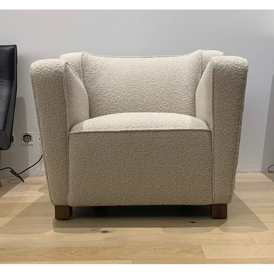 Image 1 of Vintage Art Deco fabric armchair