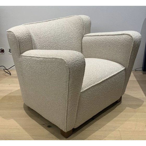 Image 1 of Vintage Art Deco fabric armchair