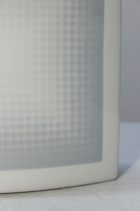 Image 1 of Vasarely & Rosenthal Vase "Das Feld" Porcelain 1970S