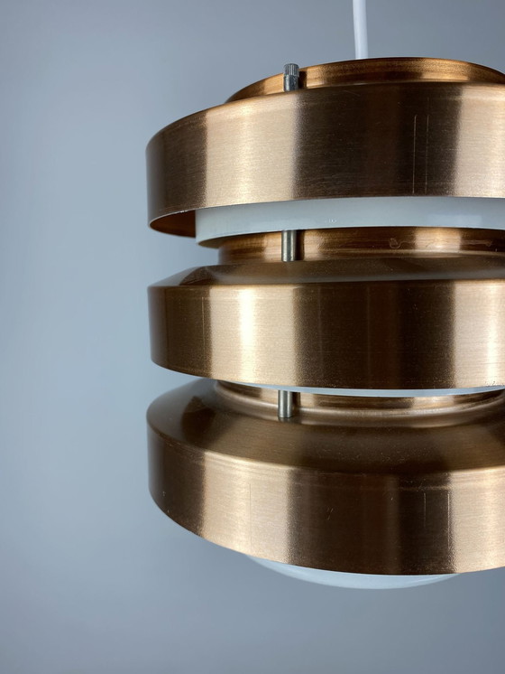 Image 1 of Pendant Light Made By Veb Metalldrücker Halle From Ddr (East-Germany) 1970