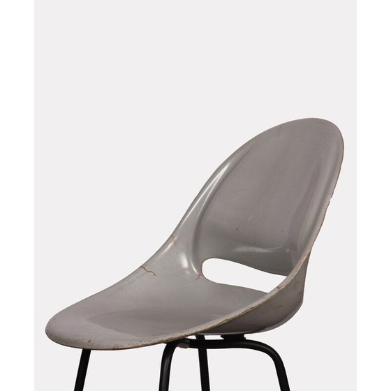 Image 1 of Vintage grey chair by Miroslav Navratil for Vertex, 1959