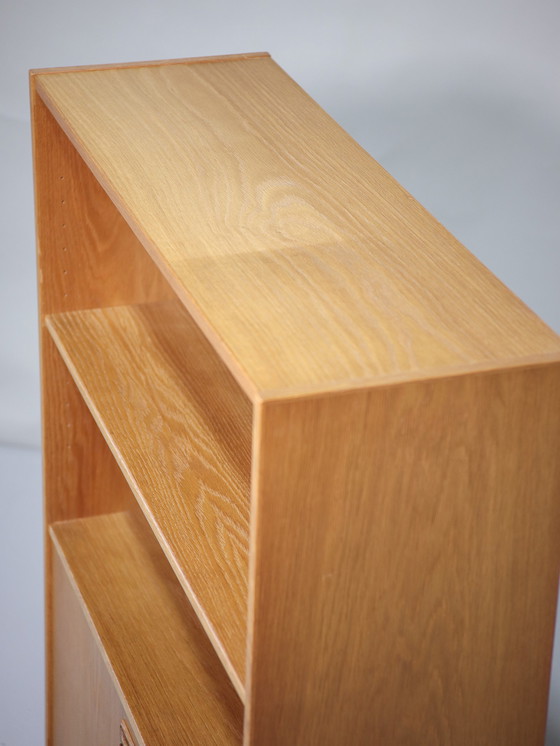 Image 1 of Bookcase with flap oak Danish