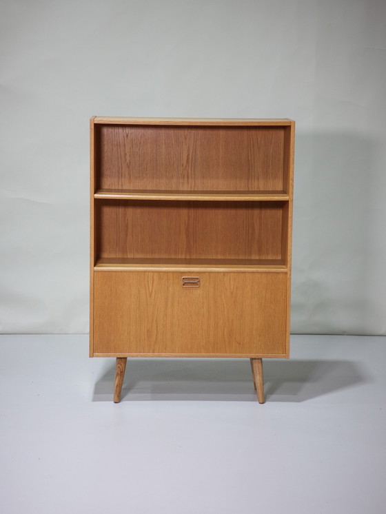 Image 1 of Bookcase with flap oak Danish