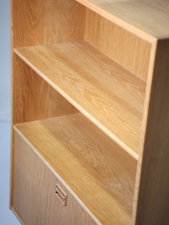 Image 1 of Bookcase with flap oak Danish