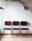3x Sillas cromadas Bulo Retro