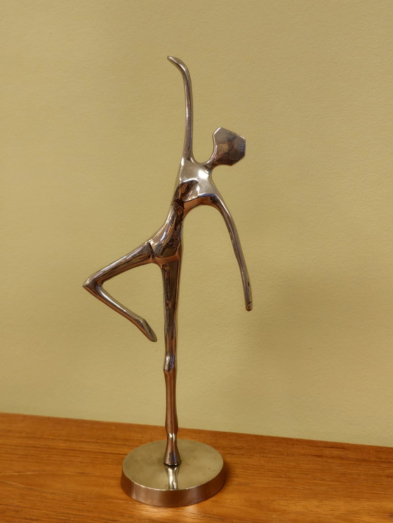Image 1 of 2X Chrome-Colored Ballerina Ballet Dancer Lady