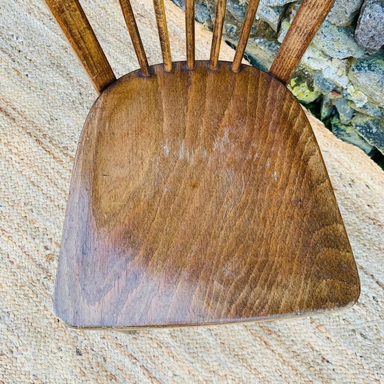 Image 1 of Set di 4 sedie vintage in legno, metallo e plastica