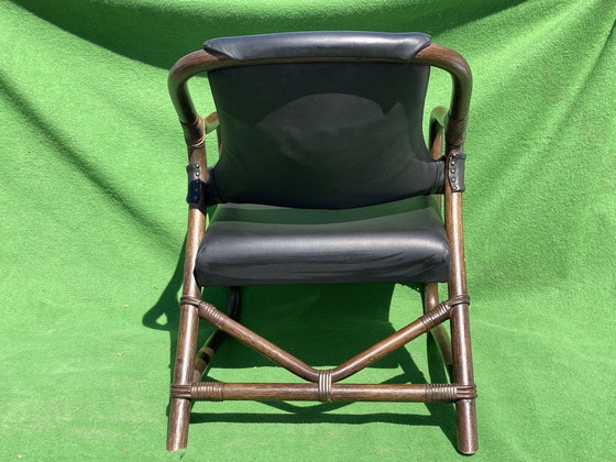 Image 1 of Bamboo Lounge Chairs With Skai Leather