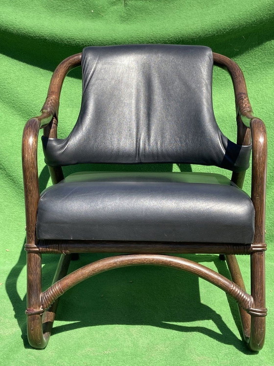 Image 1 of Bamboo Lounge Chairs With Skai Leather