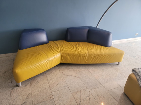 Image 1 of Leolux sofa with footstool