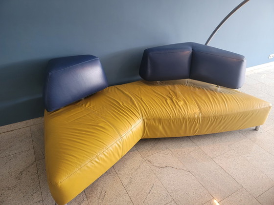 Image 1 of Leolux sofa with footstool