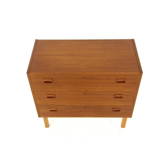Image 1 of Vintage teak and beechwood chest of drawers, Sweden 1960s