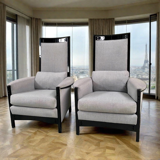 Image 1 of 2 X Giorgetti Armchairs Italian Design Umberto Asnago