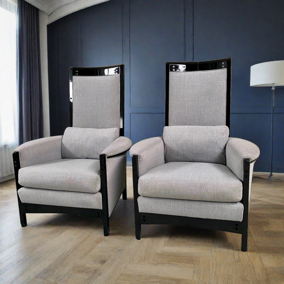 Image 1 of 2 X Giorgetti Armchairs Italian Design Umberto Asnago