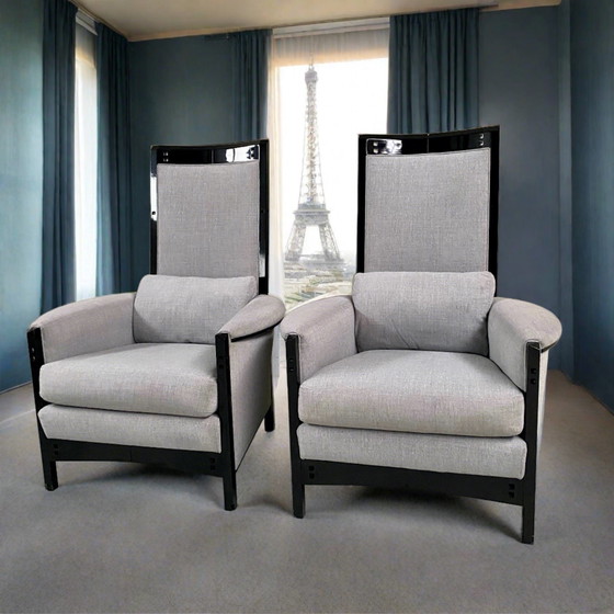 Image 1 of 2 X Giorgetti Armchairs Italian Design Umberto Asnago