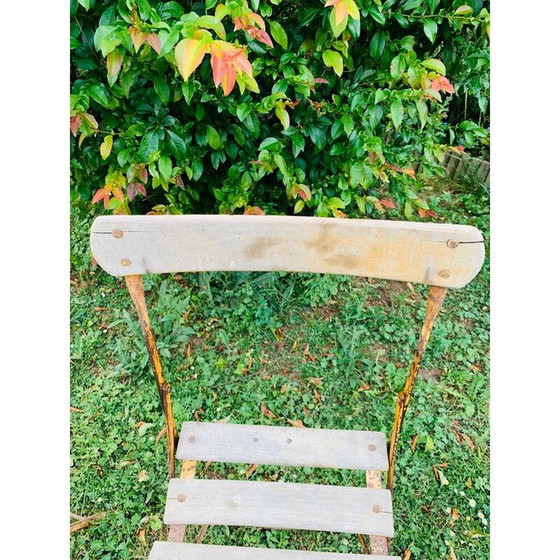 Image 1 of Set of 4 vintage folding garden chairs